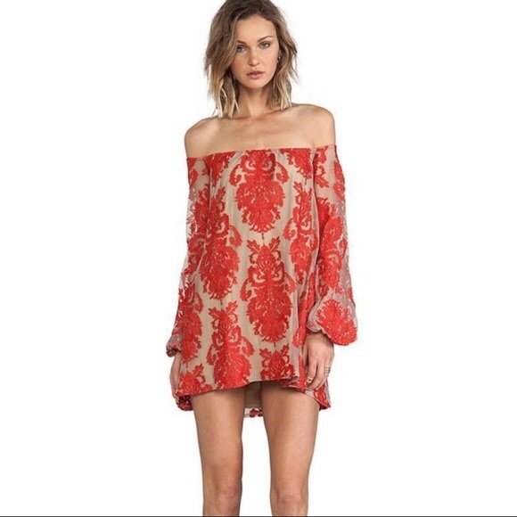 For Love & Lemons Precioso Off-the-Shoulder Dress - Picture 2 of 5